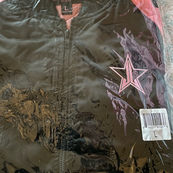 Jeffree Star Baby Pink And Black Bomber Jacket Brand New Size Large or XLarge - Picture 2 of 5